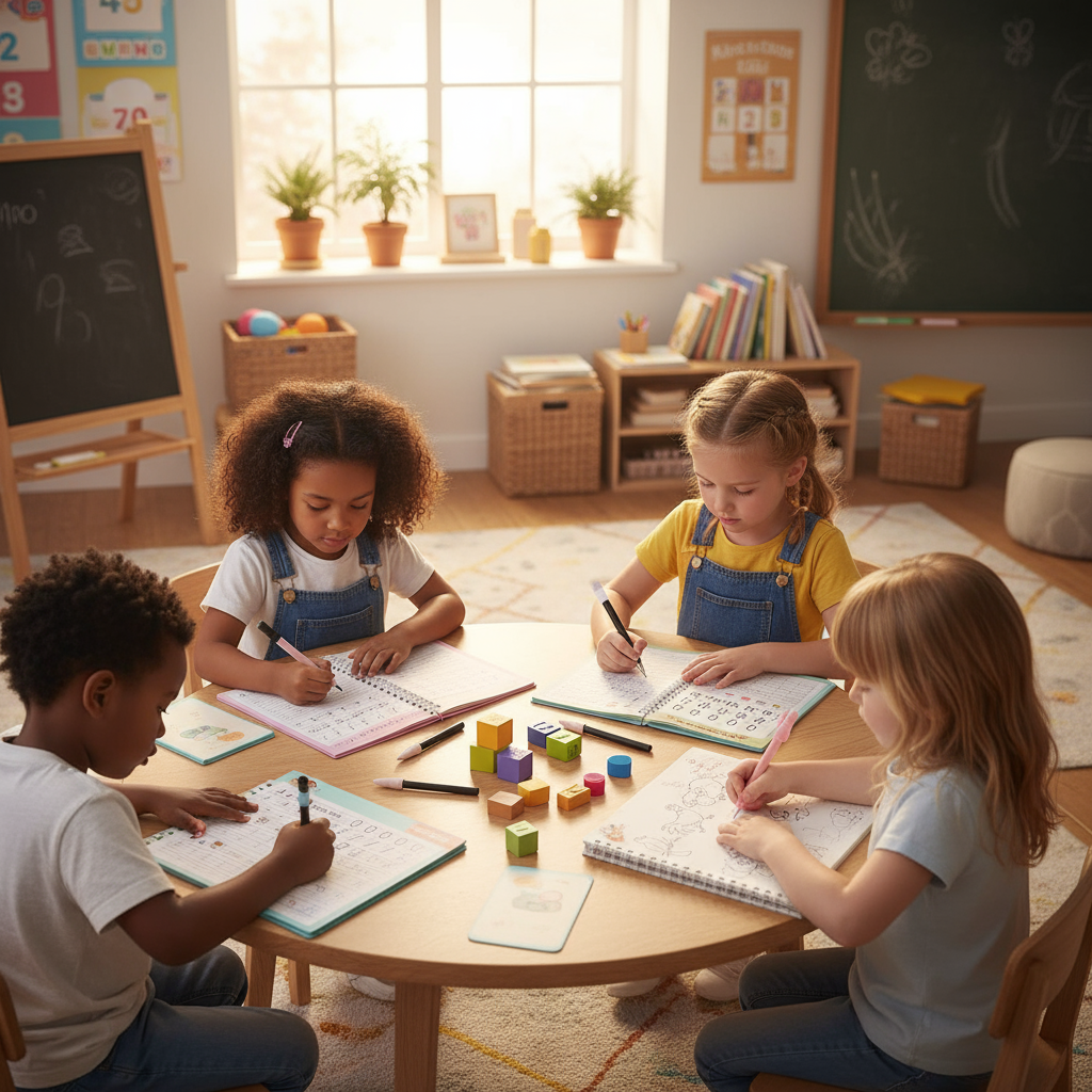 Sank Magic Reusable Practice Copybook for Kids - Fun Learning with Rewritable Pages