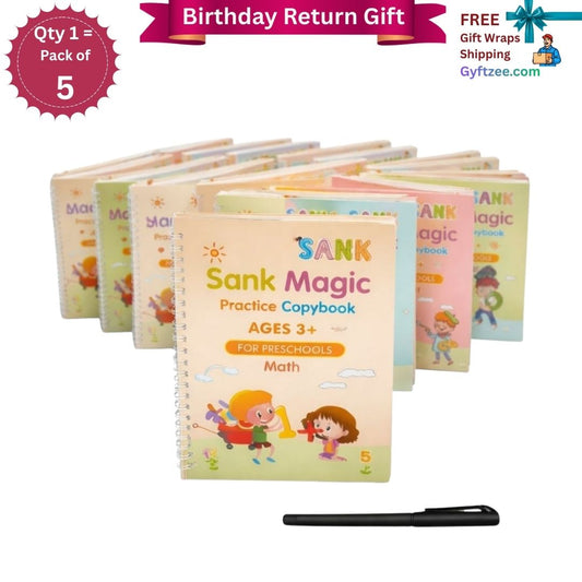 [Return Gift, Pack of 5] Rewritable Magic Book [2-4 years]