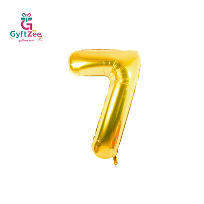 Foil/Helium Balloon Number 7 for Age