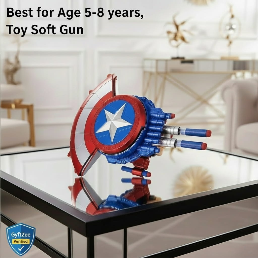 Captain America Space Cannon Shield Soft Toy Gun [Kids 4+ years]