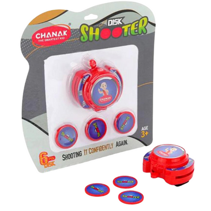 [Random design 2 Pencil] PLUS Hand Disc Shooter Toy for Kids – Superhero Style Wrist Launcher with Flying Discs