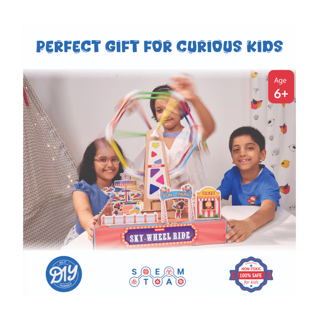 Sky-Wheel Ride | DIY Construction Kit for Kids 6+ | Fun Engineering & Learning Toy