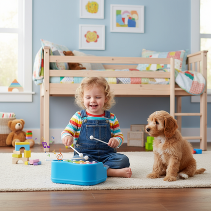 (Random color) Piano Xylophone Toy for Toddlers, 5 Multicolored Key