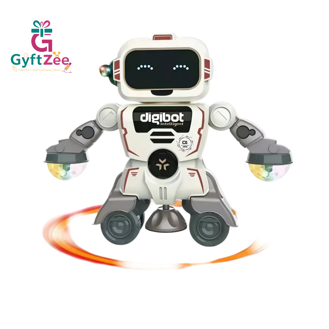 Dancing Smart Robot for Kids | 360° Rotating Robot with Lights & Music