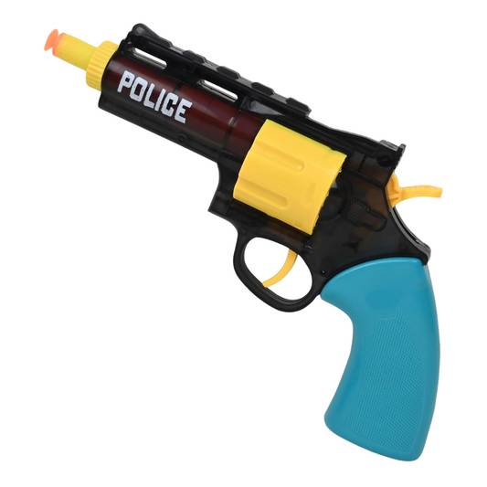 Soft Bullet Toy Gun with Target Figure – Small Safe Shooting Game for Kids