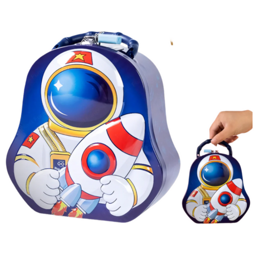 (Random color) Space Piggy Bank for Kids - with Astronaut-Themed Fun | Return Gift