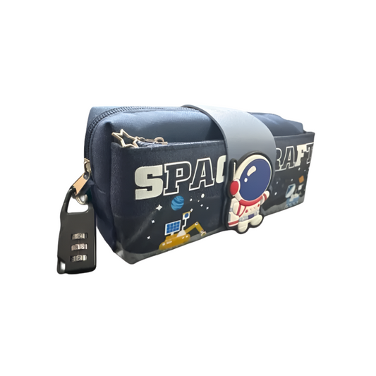 Rectangle Pencil Pouch with Space Character Design