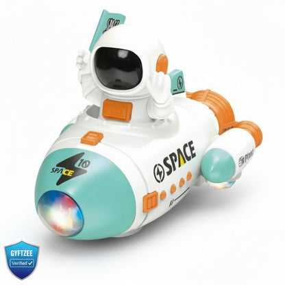 [Random color] Space Rocket Car | Lights, Music & 360° [0-7 years]