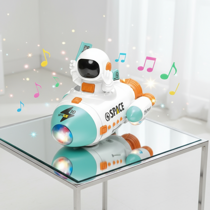 [Random color] Space Rocket Car | Lights, Music & 360° [0-7 years]