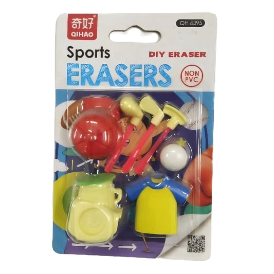 Sports Items Eraser Set for Kids