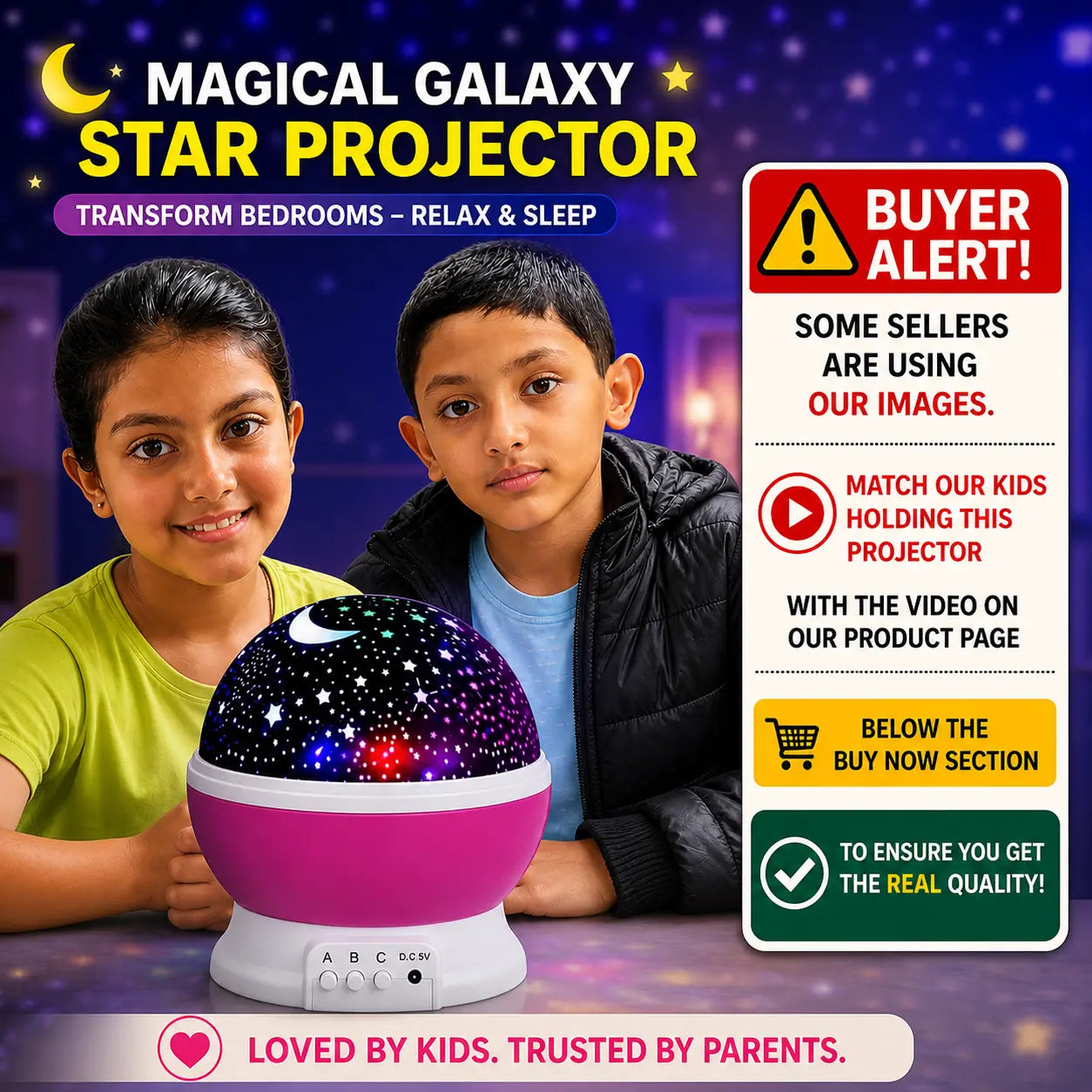 Star Galaxy Night Projector Lamp [Assorted]