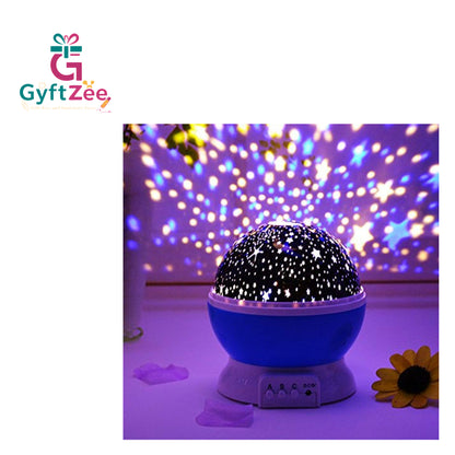 [Random Colors] Star Master Galaxy Night Projector Lamp - 360 Rotating Colorful Lights