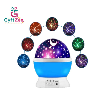 [Random Colors] Star Master Galaxy Night Projector Lamp - 360 Rotating Colorful Lights