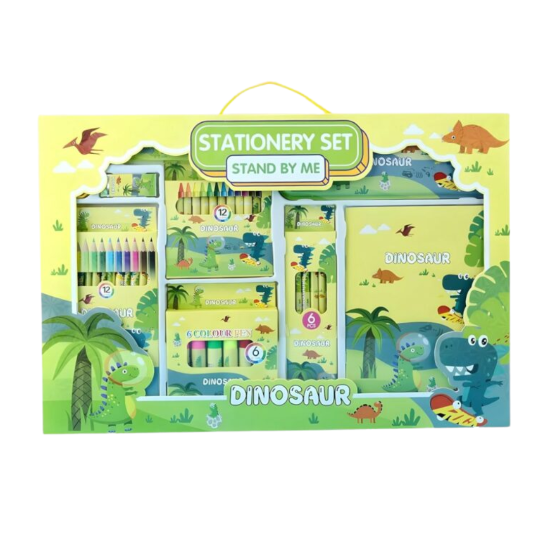 [Random design] All-in-One Stationery Perfect Gift Set | (Dream Space, Spiderman, Doraemon, Dinosaur, Frozen Fever)