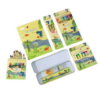 [Random design] All-in-One Stationery Perfect Gift Set | (Dream Space, Spiderman, Doraemon, Dinosaur, Frozen Fever)