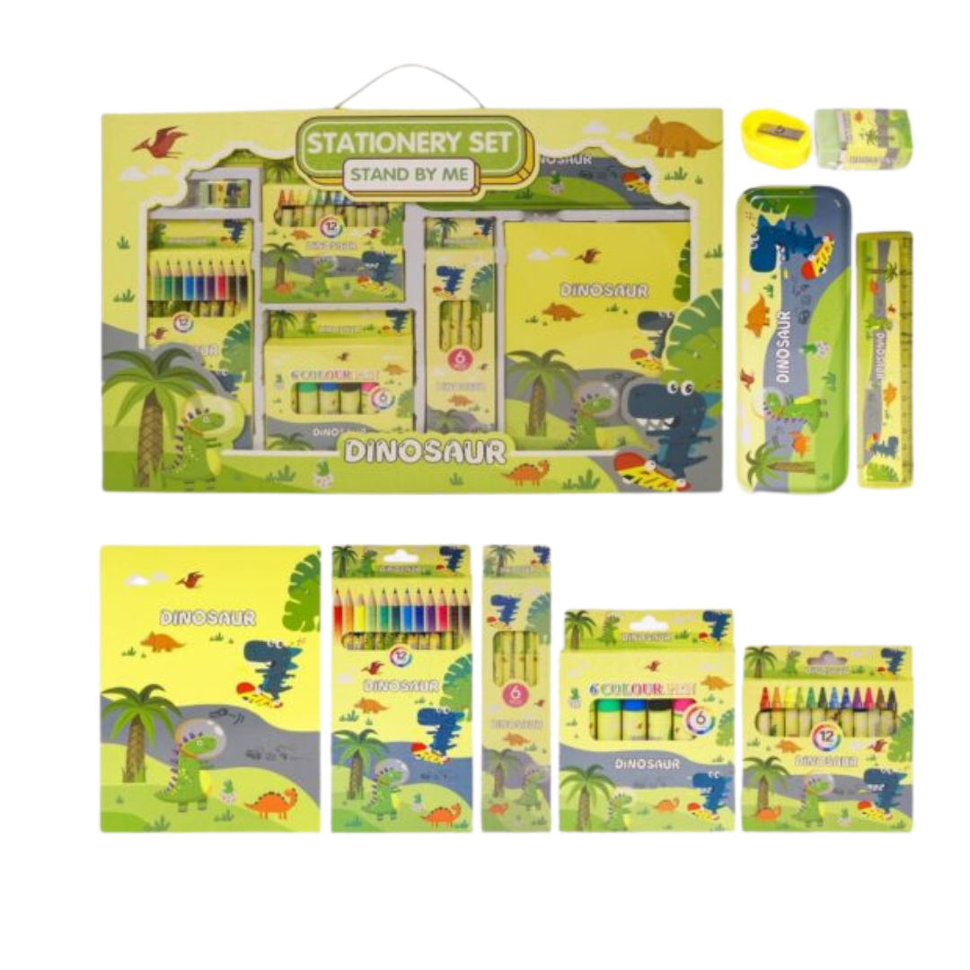 [Random design] All-in-One Stationery Perfect Gift Set | (Dream Space, Spiderman, Doraemon, Dinosaur, Frozen Fever)