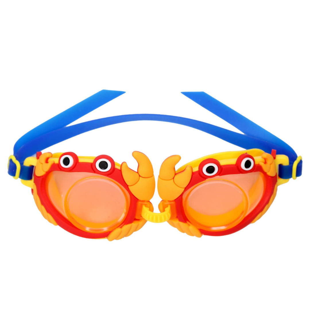(1 pcs, random design) Kids Swimming Goggles (Age 3-8) | Anti-Fog, UV Protection