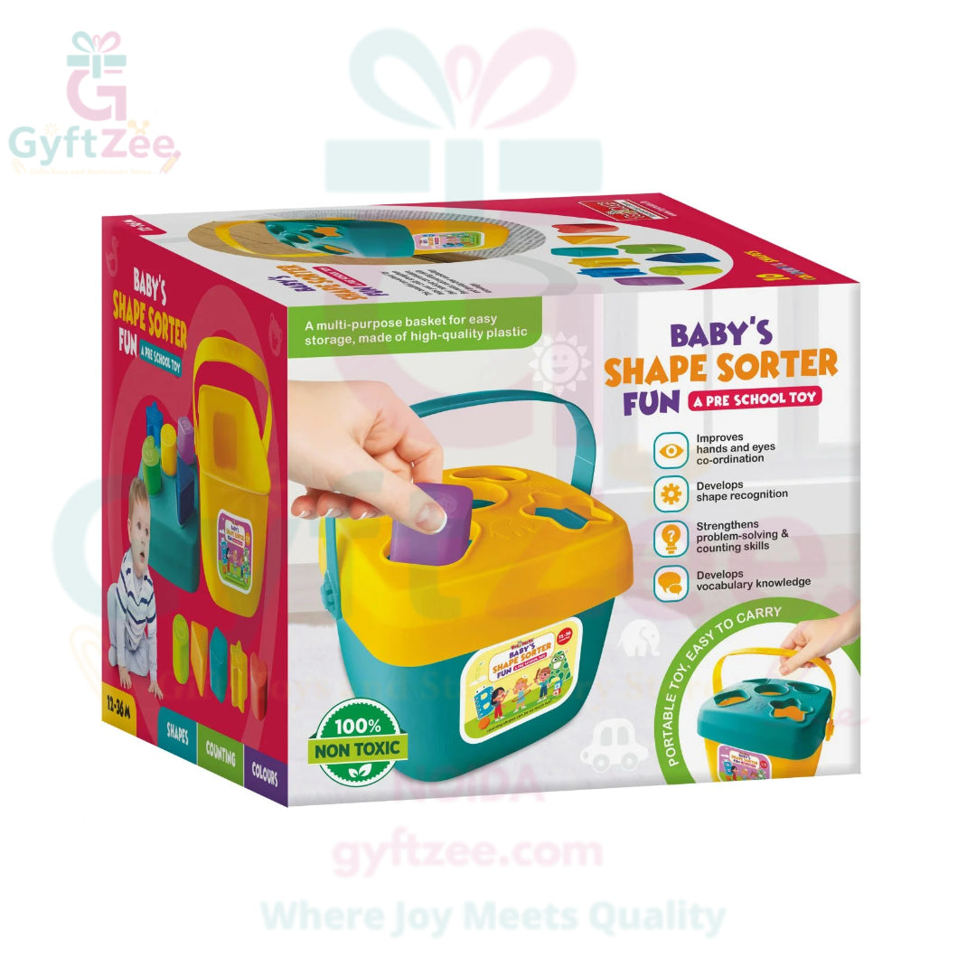 Toymate Baby’s Shape Sorter Fun – Educational Shape Matching Toy for Toddlers