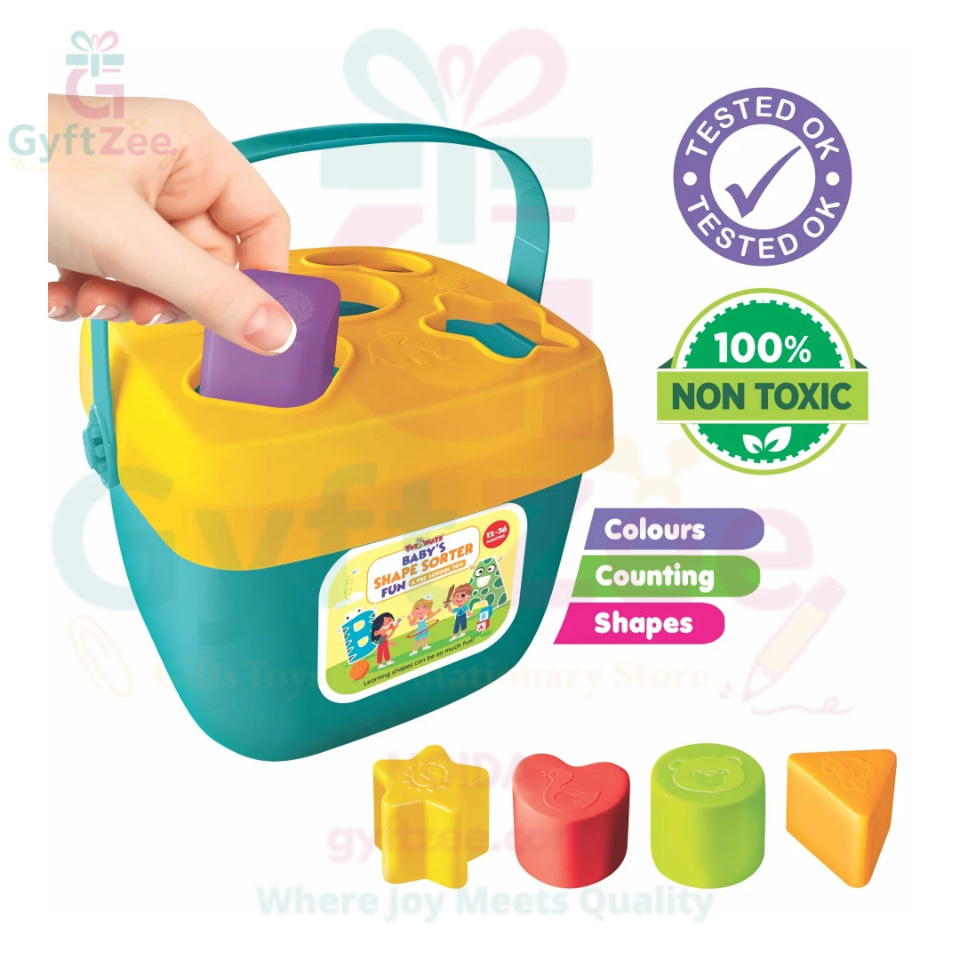 Toymate Baby’s Shape Sorter Fun – Educational Shape Matching Toy for Toddlers
