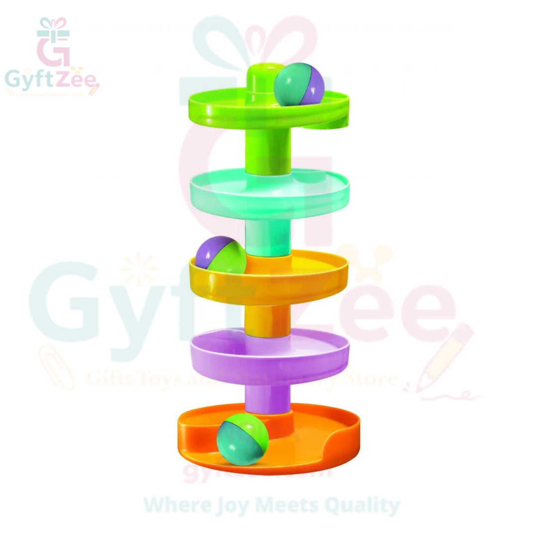 ToyMate Baby Spiral Fun – 5-Tier Rolling Ball Activity for Infants & Toddlers