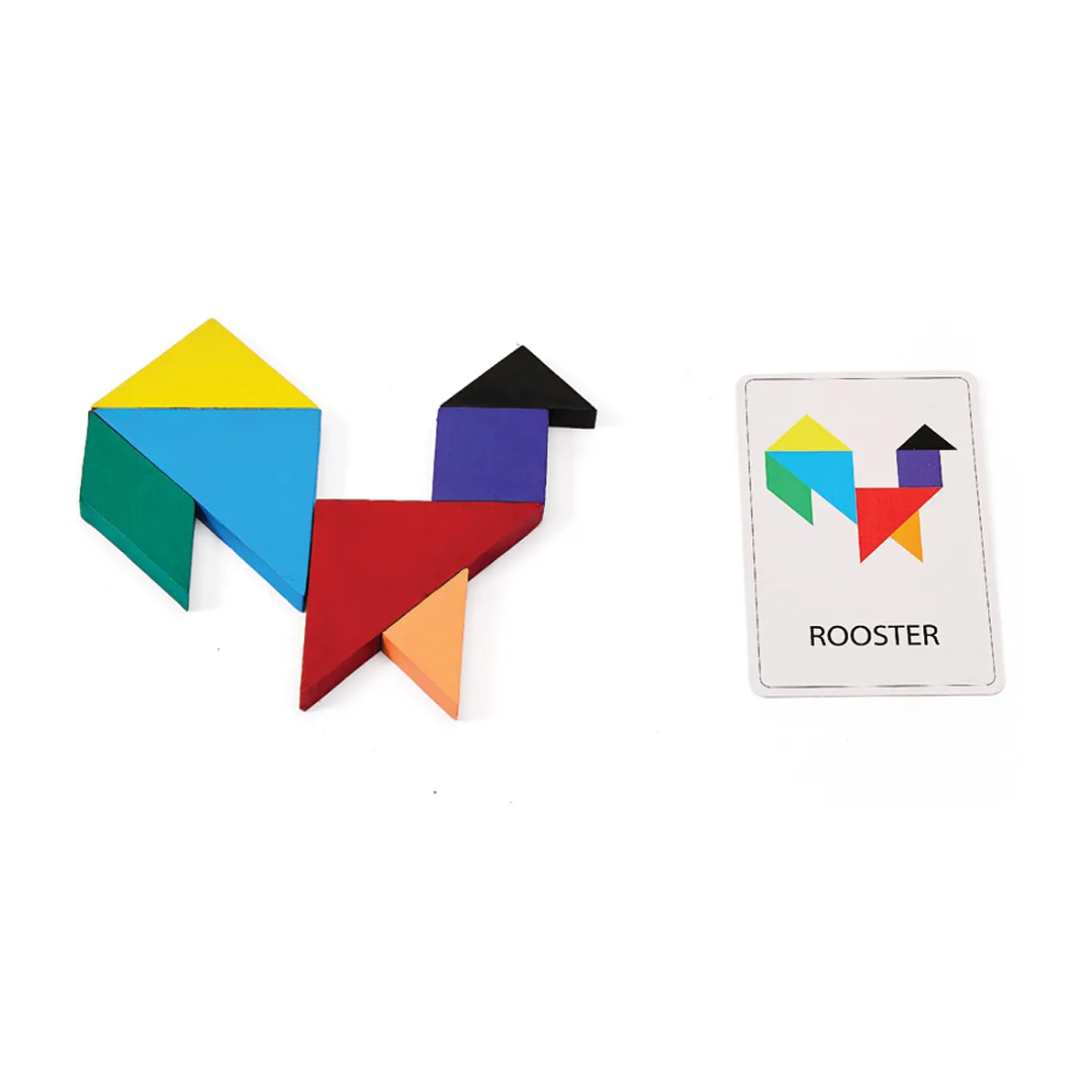 Tangram Crayons for Kids 5+ | DIY Puzzle & Creative Art Set | Educational & Fun Toy