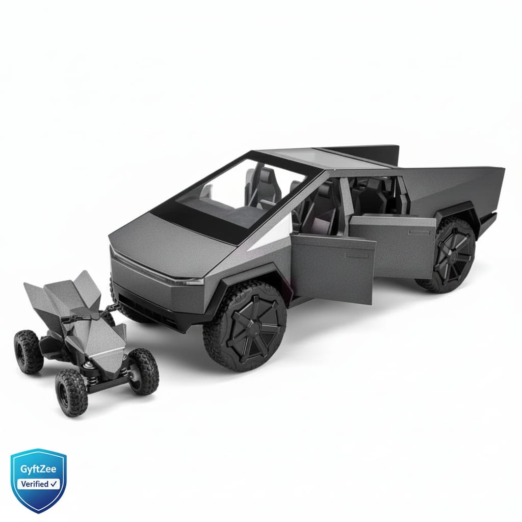 1:24 Tesla Cybertruck Pull Back Die-cast