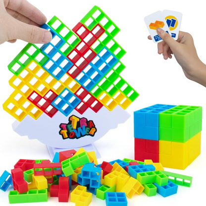 Tetra Tower Game – 32-Piece Block Balancing & Stacking Toy