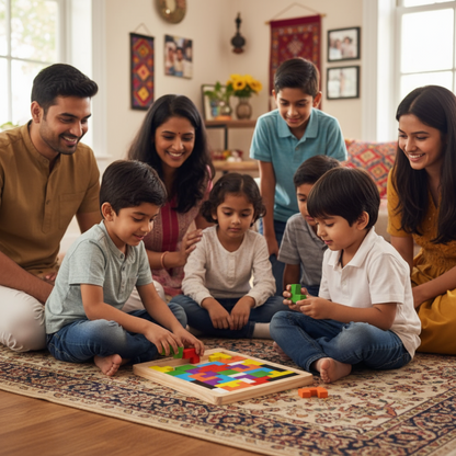 Wooden Russian Blocks Tetris Puzzle | Brain-Boosting Game