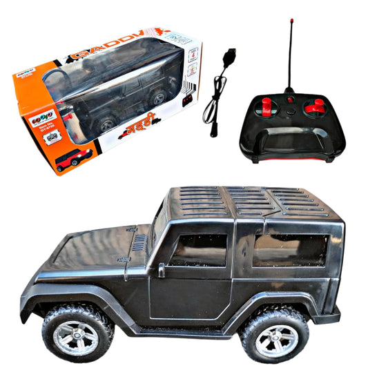 Remote Control Thar Toy Car – Rechargeable with Lights & Music