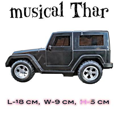 Remote Control Thar Toy Car – Rechargeable with Lights & Music