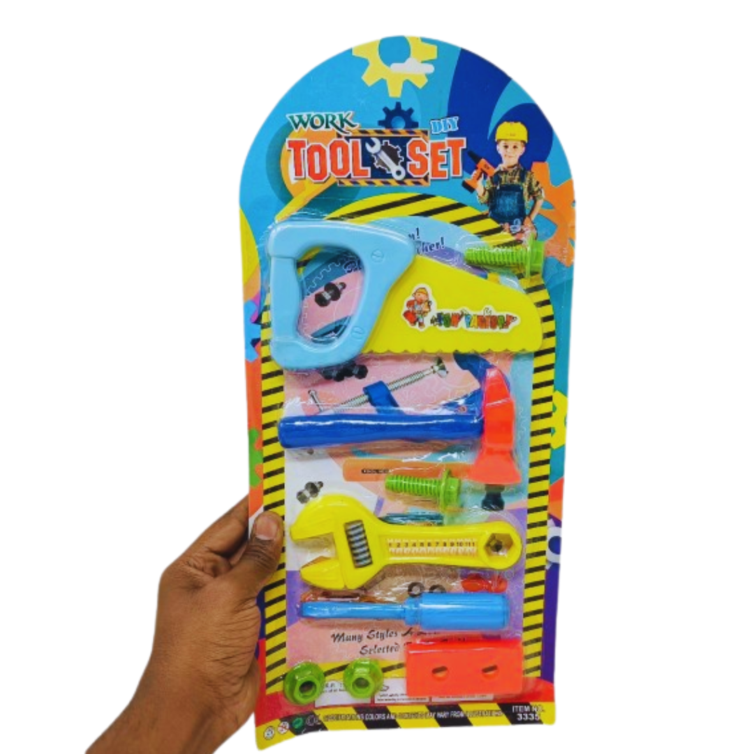 Kids Plastic Tool Set – Safe & Durable Pretend Play DIY Kit for Children