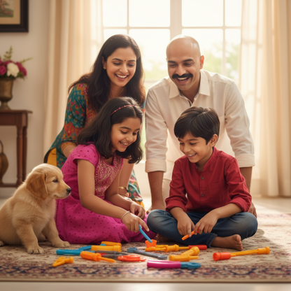 (Random color) Kids Plastic Tool Set – Safe & Durable Pretend Play DIY Kit for Kids