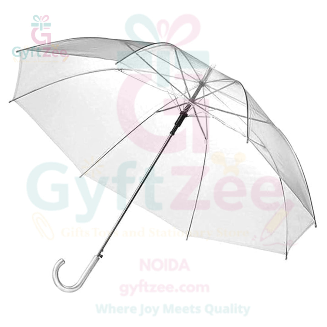 Transparent and Foldable Umbrella | Stylish & Compact Rain Protection [approx. 50 cm (19 inches)]