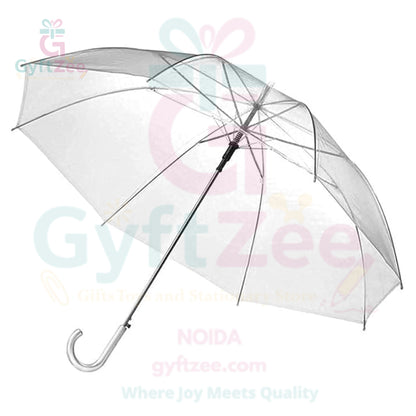 Transparent and Foldable Umbrella | Stylish & Compact Rain Protection [approx. 50 cm (19 inches)]