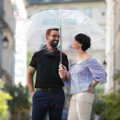 Transparent and Foldable Umbrella | Stylish & Compact Rain Protection [approx. 50 cm (19 inches)]