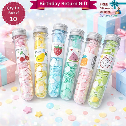 [Return Gift, Pack of 10] Tube Shape Paper Soap | Dissolvable