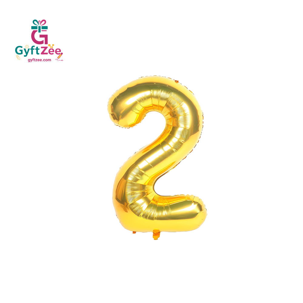 Foil/Helium Balloon Number 2 for Age