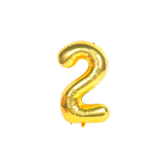 Foil/Helium Balloon Number 2 for Age