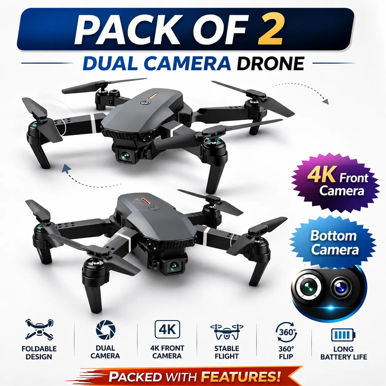 Dual Camera Drone | 2.4 GHz