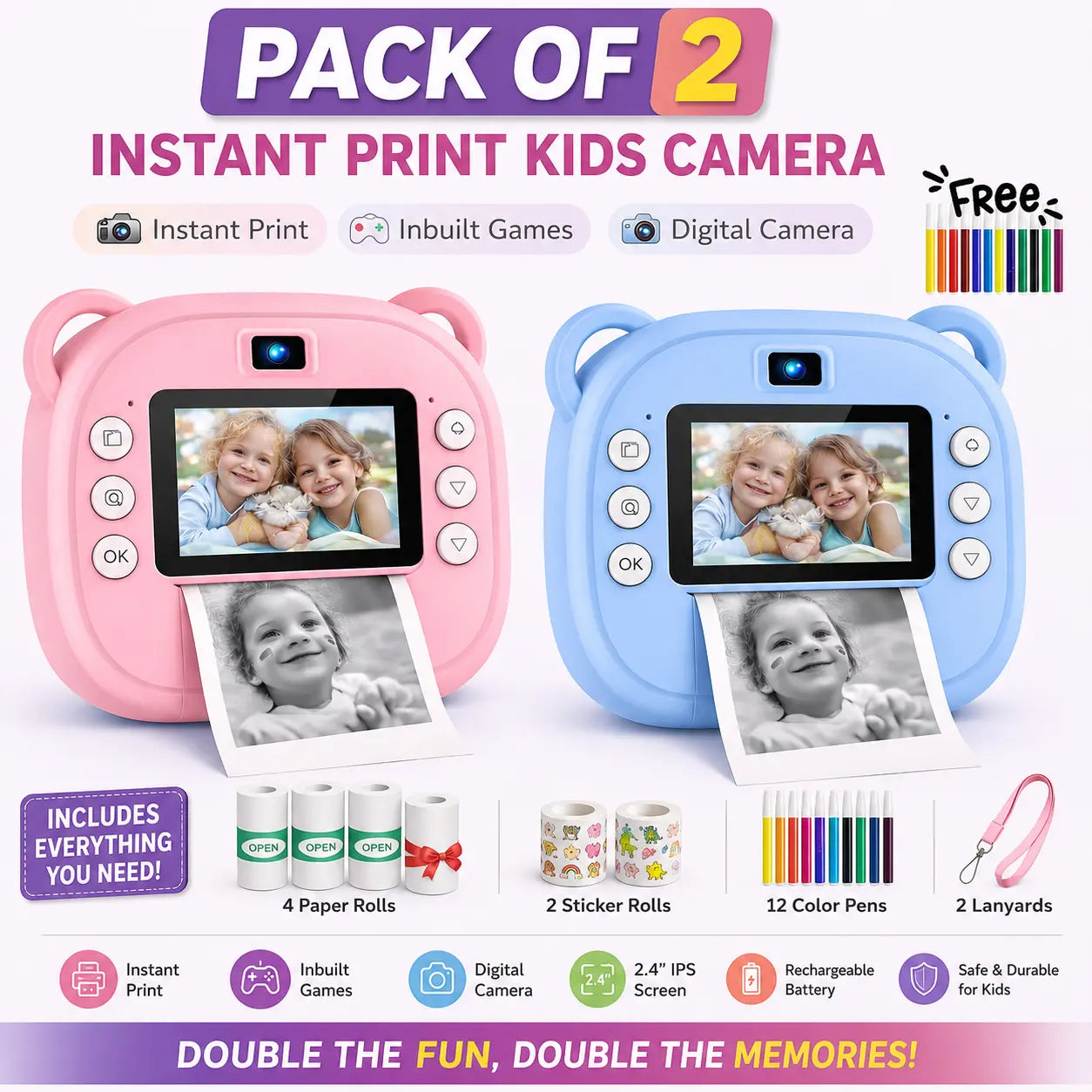 Kids Instant Print Camera [4+ years]