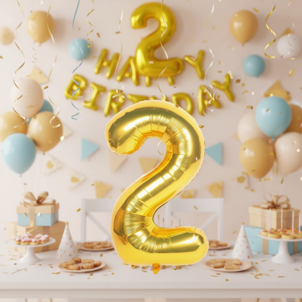 Foil/Helium 16” Balloon Number 2 for Age