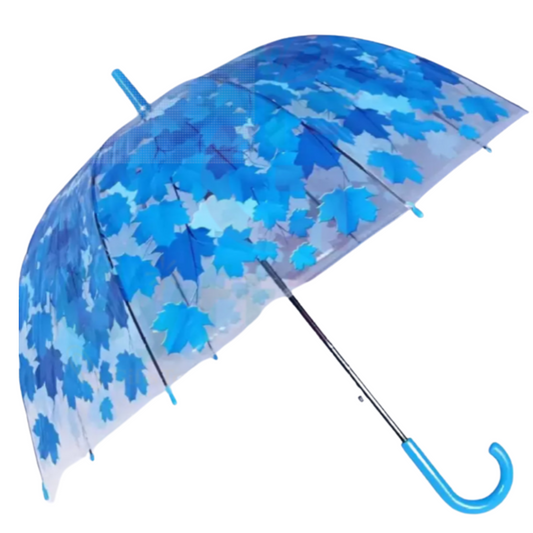 (Random color & design) Flower Shape Transparent Umbrella – Stylish Umbrella