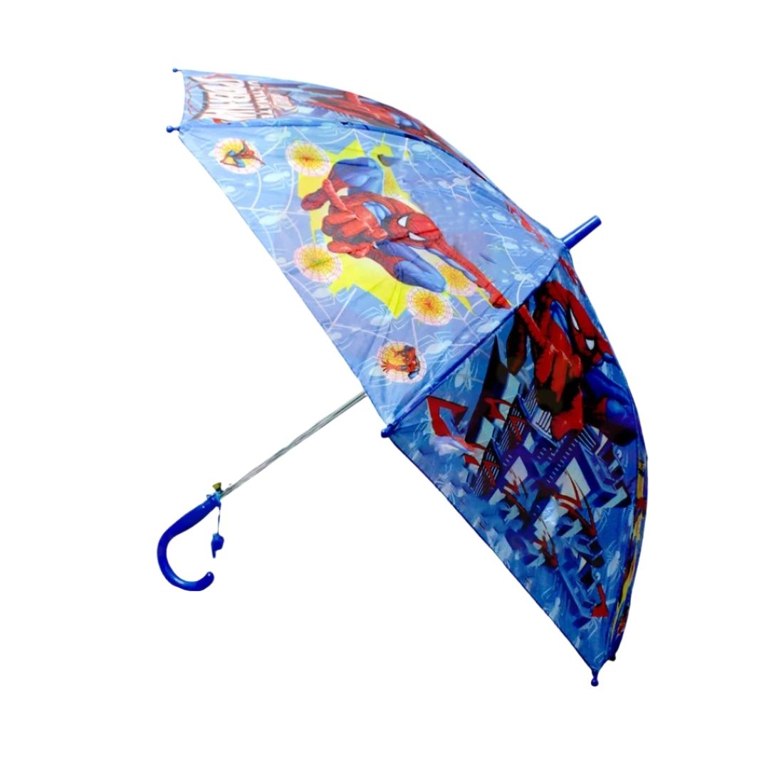 Children's umbrella with Spider-Man design on a white background