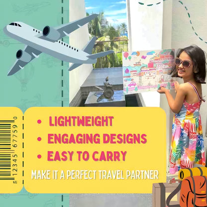 Vehicle Design Reusable Doodle Table Mat for Kids – DIY Color Painting & Drawing Activity Toy