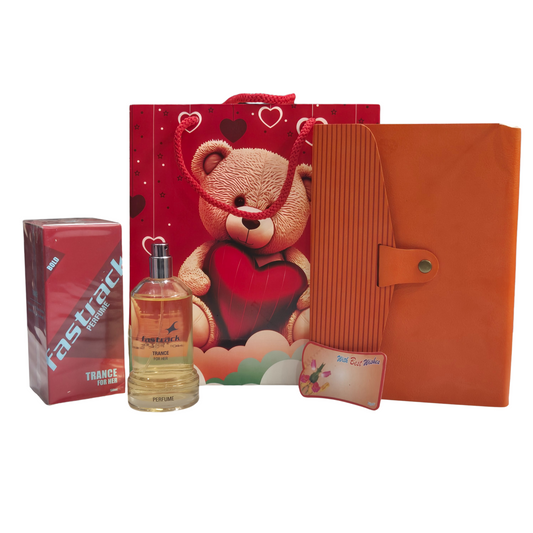 Women's Day Gift Combo – Executive Diary & Titan Fastrack Perfume | Free Gift