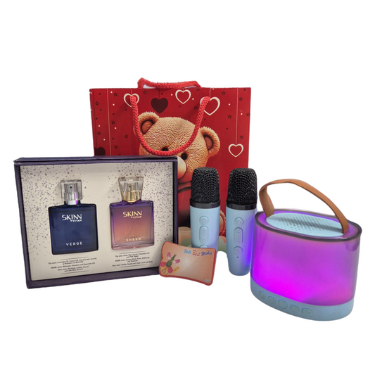 Women's Day Gift Combo – SKINN Verge & Sheer Perfume, Karaoke Mic & Free Gift