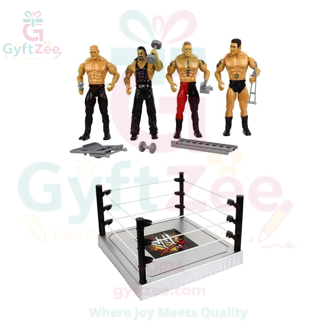WWE Stadium Action Figures Set – Ultimate Warrior Power Pack with Ring