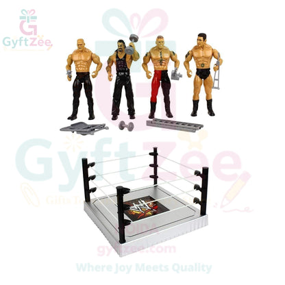 WWE Stadium Action Figures Set – Ultimate Warrior Power Pack with Ring