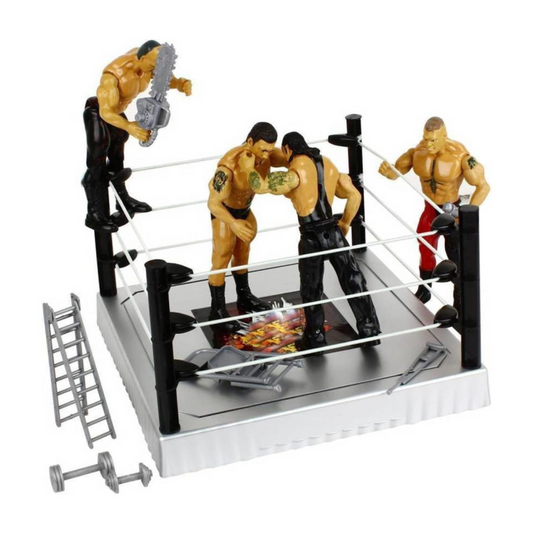 WWE Stadium Action Figures Set – Ultimate Warrior Power Pack with Ring