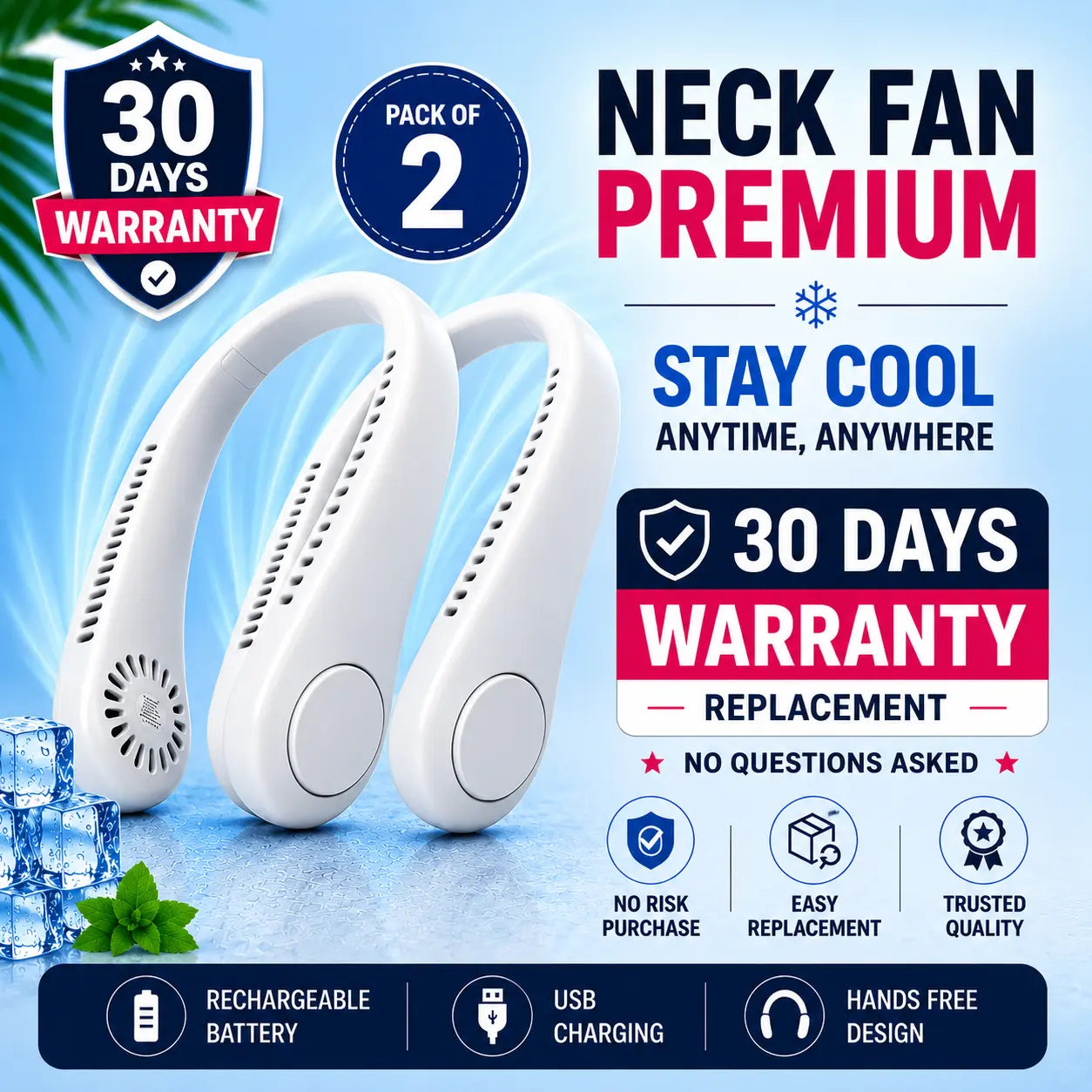 Ultra Pro - Bladeless Neck Fan